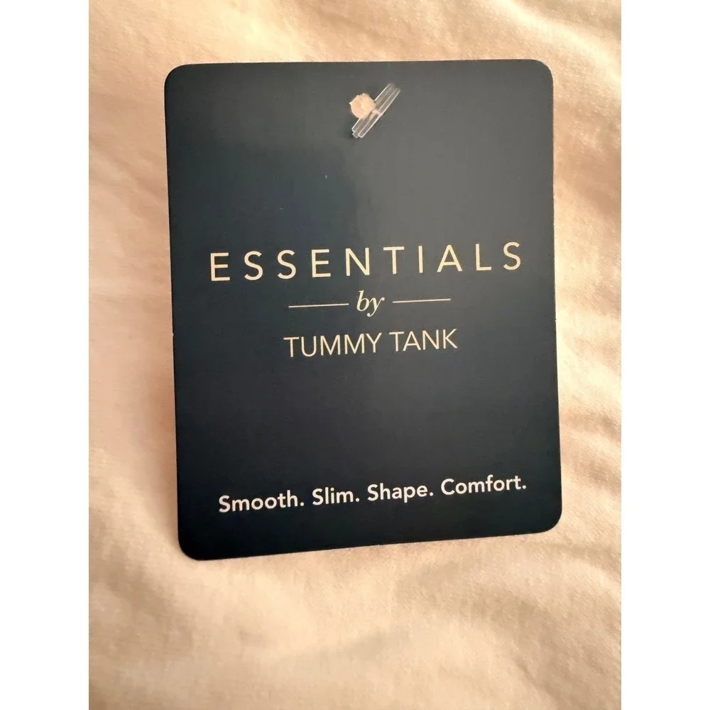 Essentials by Tummy Tank‎ white cotton full back Body suit TT5-032 Sz 1X/2X